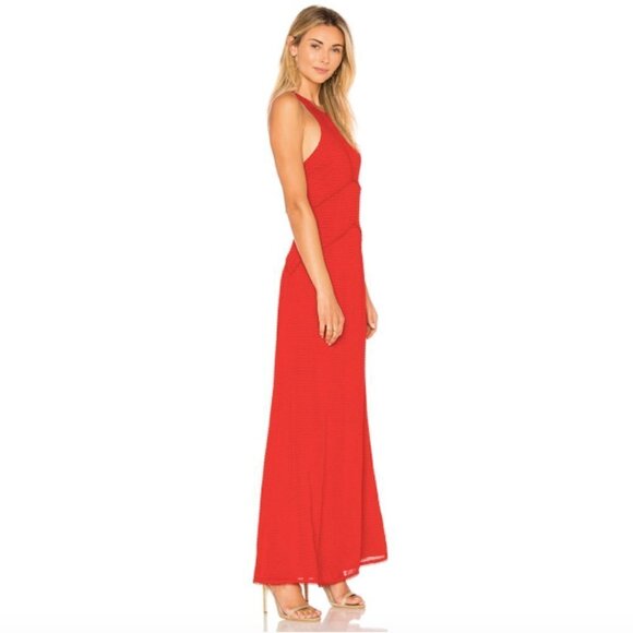NWT House of Harlow 1960 Allegra Red Maxi Dress XS - Picture 3 of 5